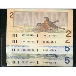 Lot of four replacement notes including