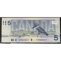 Lot of three sequential 1986  $5 notes.