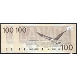 BC-60a  1988  $100  AJV6383182-183  Thi