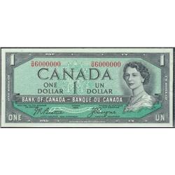 Million numbered note D/M6000000  $1 