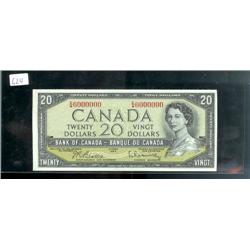 Million numbered note E/W6000000  $20