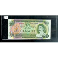 Million numbered note EN3000000  $20 