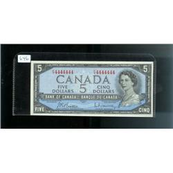 One digit SOLID numbered RADAR note 