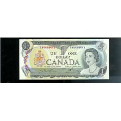 One digit SOLID numbered RADAR note 