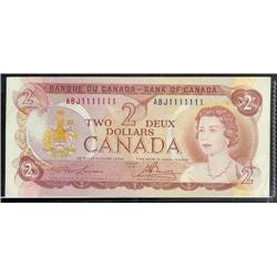 One digit SOLID numbered RADAR note 