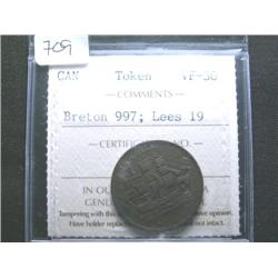 Lees 19  Breton # 997  ICCS VF30