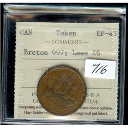 Lees 46  Breton # 997  ICCS AU50.  Choc