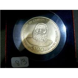 FIJI ISLANDS  1974  $100 Gold coin  B