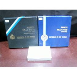 Three SAN MARINO MINT SETS including a 