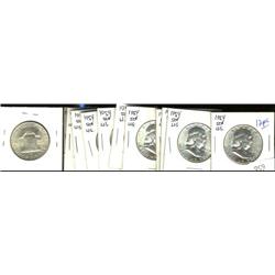 USA 50 cents;  1954  lot of 12 pieces. 