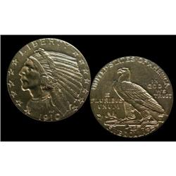 USA $5 Gold  1910  MS-60 perhaps better