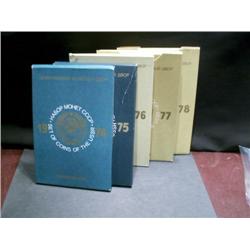 USSR   1974-75-76-77-78 UNC SETS.  5 se