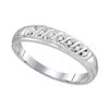 Image 3 : 1/3 CTW His & Hers Round Diamond Cluster Matching Bridal Wedding Ring 10kt White Gold - REF-38K4R