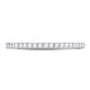 Image 2 : 1/5 CTW Round Diamond Wedding Machine-Set Ring 14kt White Gold - REF-24M3A