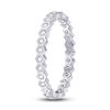 Image 2 : 1/4 CTW Round Diamond Machine-Set Ring 14kt White Gold - REF-26F9M