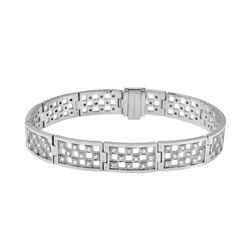 2.87 CTW Diamond Bracelet 18K White Gold - REF-467Y9X