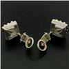 Image 8 : Barry Kieselstein Cord Platinum 0.50 ctw E VVS Diamond Pyramid Clip On Earrings