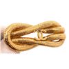 Image 3 : Chanel Vintage Gold-Tone Reef Rope Knot Brooch Pin