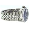 Image 3 : Rolex Mens Stainless Steel Blue Vignette Diamond & Sapphire Datejust Wristwatch
