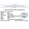 Image 2 : 3.50 ct.Natural Rectangle Cushion Cut Aquamarine