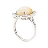 Image 4 : 3.81 ctw Opal and Diamond Ring - 14KT White Gold
