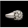 Image 1 : 14KT White Gold 1.10 ctw Diamond Ring