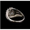 Image 3 : 14KT White Gold 1.10 ctw Diamond Ring