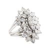 Image 1 : 5.09 ctw Diamond Ring - 14KT White Gold