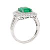 Image 4 : 2.74 ctw Emerald and Diamond Ring - 18KT White Gold