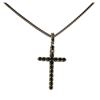 Image 1 : 6.2 ctw Diamond Necklace - 14KT Gold And Black Rhodium