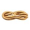 Image 1 : Chanel Vintage Gold-Tone Reef Rope Knot Brooch Pin