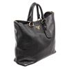 Image 2 : Prada Black Leather Vitello Daino Large Two-Way Bag