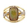 Image 1 : 2.75 ctw Opal and Diamond Ring - 14KT Yellow Gold