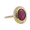 5.30 ctw Ruby and Diamond Ring - 14KT Yellow Gold