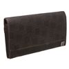 Dunhill Dark Brown Canvas Leather Bifold Long Wallet