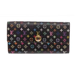Louis Vuitton Black Multicolore Monogram Sarah Wallet