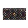Image 1 : Louis Vuitton Black Multicolore Monogram Sarah Wallet