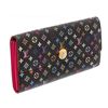 Image 2 : Louis Vuitton Black Multicolore Monogram Sarah Wallet