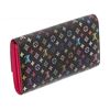 Image 3 : Louis Vuitton Black Multicolore Monogram Sarah Wallet