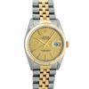 Image 2 : Rolex Mens 2 Tone 14K Champagne Index 36MM Datejust Wristwatch