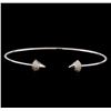14KT White Gold 0.34 ctw Diamond Bangle Bracelet
