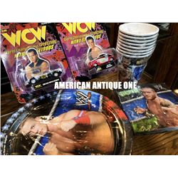 1998-2012 [WCW] Minicar & Table napkin, Paper plate, Paper cup