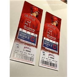 October 9, 2019 Los Angeles Angels VS Cleveland Indians Ticket
