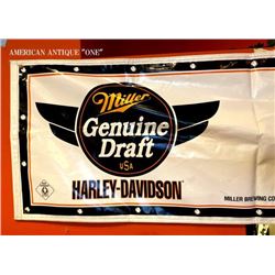 179cm Harley-Davidson & Miller Beer Tapestry Store Display