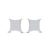 Image 2 : 1/2 CTW Princess Diamond Square Kite Stud Earrings 14kt White Gold - REF-20M3A