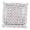 Image 1 : 1/2 CTW Round Diamond Square Cluster Stud Earrings 10kt Yellow Gold - REF-30A3N