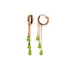 Image 1 : Genuine 4.8 ctw Peridot Earrings 14KT Rose Gold - REF-64R4P