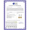 Image 2 : Genuine 3.05 ctw Citrine Earrings 14KT White Gold - REF-29P7H