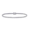 Image 1 : 1 CTW Round Diamond Classic Tennis Bracelet 10kt White Gold - REF-90M3A