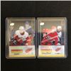 Image 1 : UPPER DECK CREDENTIALS THROUGH THE BOARDS HOCKEY CARD LOT